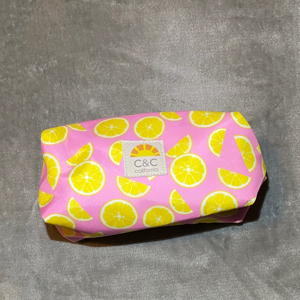 C&C California Pink and Yellow Citrus Pouch